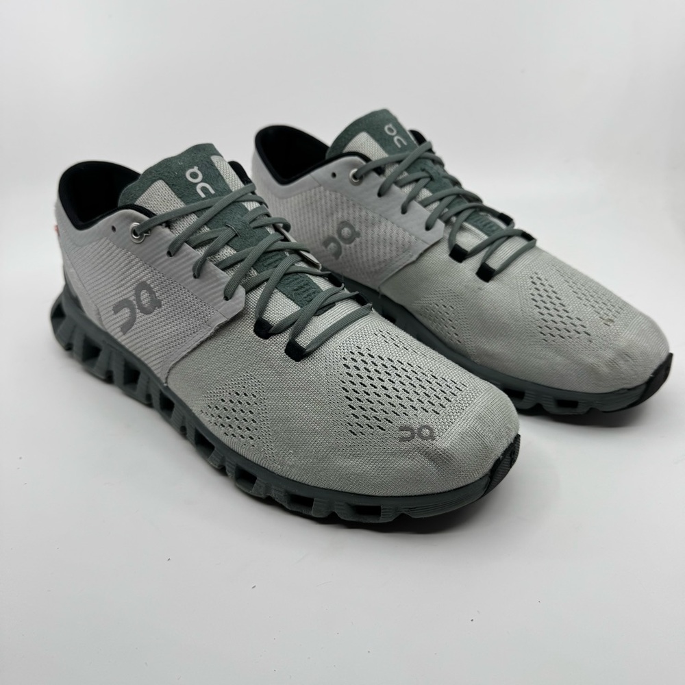 On Running Mens Cloud X2 Color Glacier/Olive Color 10.  iCloud - Picture 2 of 11